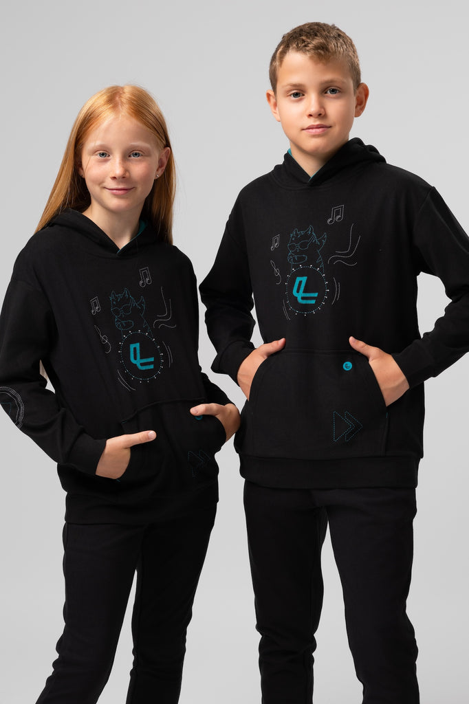 lelosi παιδικό φούτερ με κουκούλα super comfort malmo 0