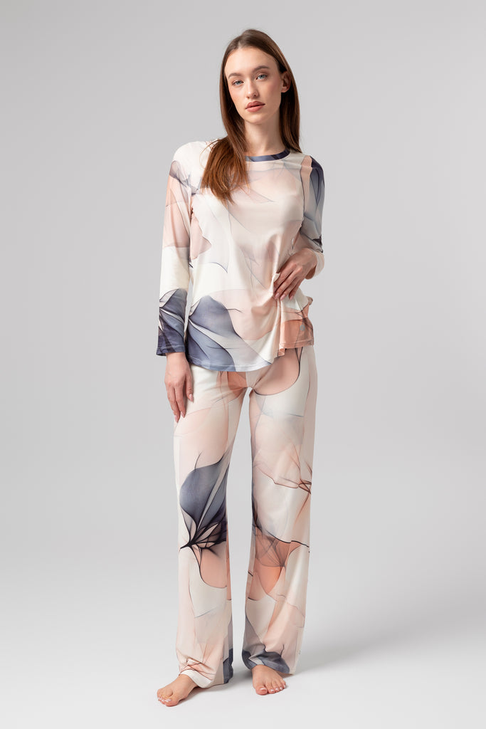 lelosi χαλαρές πιτζάμες frond 0